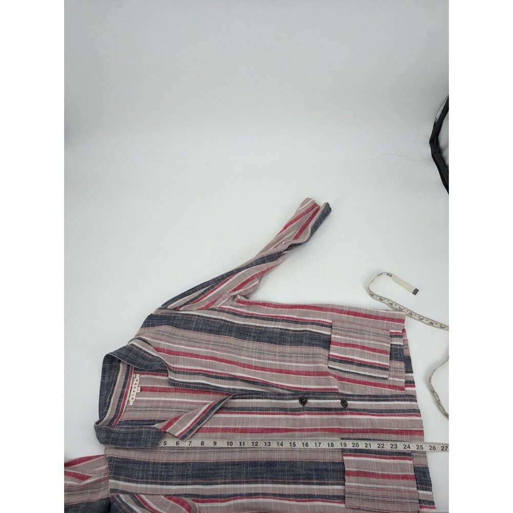Xírena Jasper Womens Size XS Striped Blazer Lightweight Cotton Blue Red Coastal - Picture 6 of 6